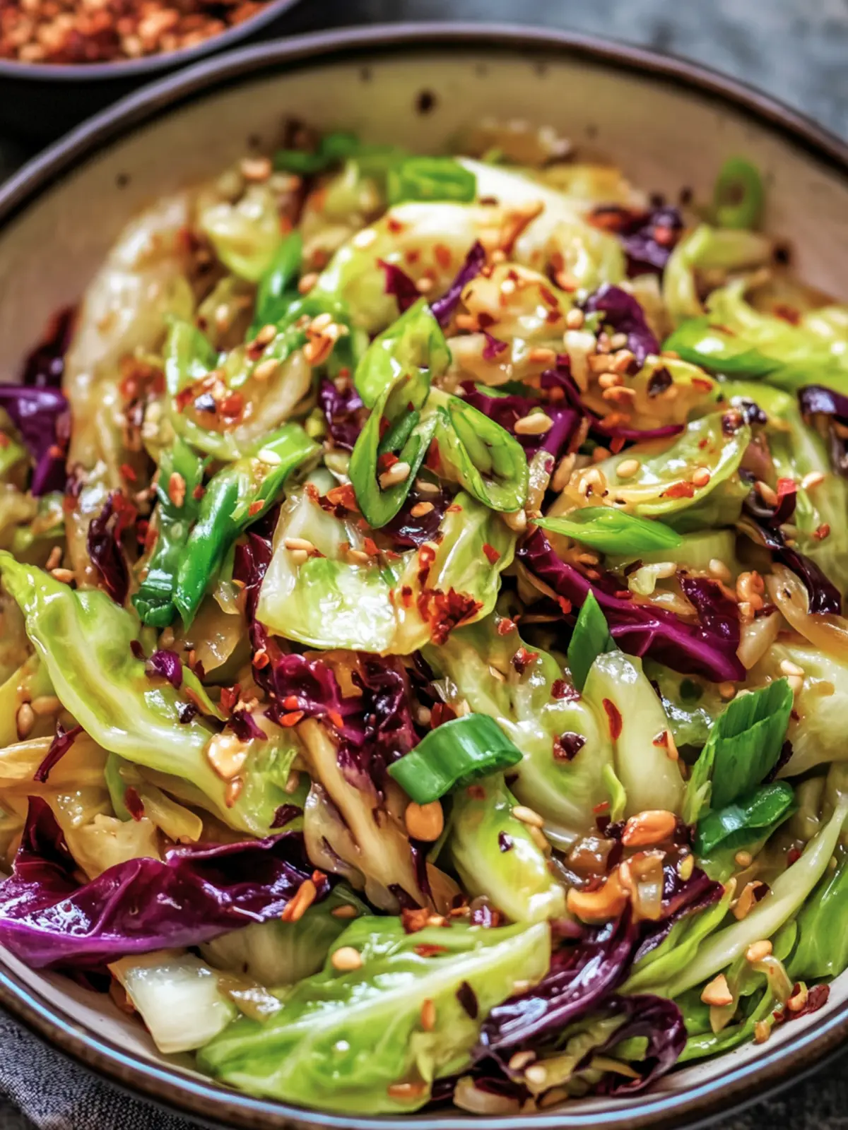 picy Cabbage Stir-Fry