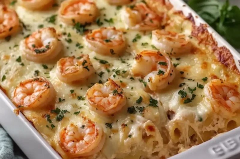 Garlic Butter Shrimp Lasagna