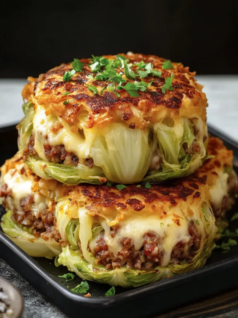Cheesy Cabbage Meat Stack: A Wholesome Family Delight 2 Cheesy Cabbage Meat Stack
