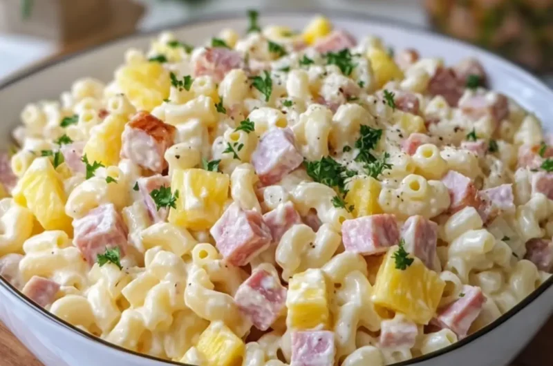 Pineapple Ham Macaroni Salad