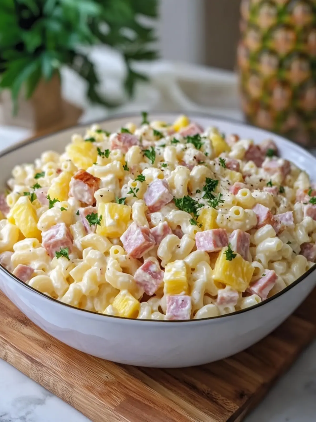 Delicious Pineapple Ham Macaroni Salad for Summer Fun 5 Pineapple Ham Macaroni Salad