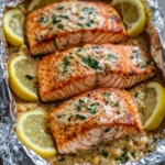 Creamy Garlic Herb Seafood Foil Packs – Salmon Steaks Tonight 17 Creamy Garlic Herb Seafood Foil Packs – Easy Salmon Steaks Delight