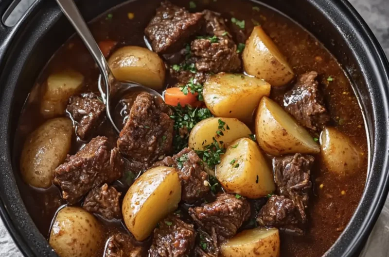 Slow Cooker Beef & Potatoes