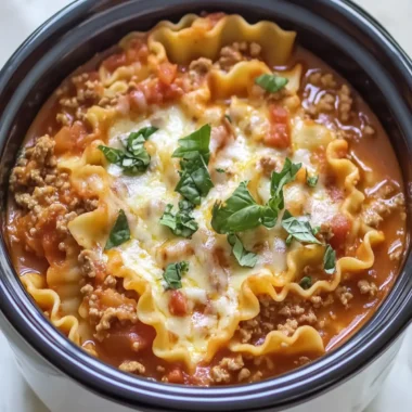 Crockpot Lasagna Soup: Comfort Food Made Easy and Delicious 6 Crockpot Lasagna Soup: Comfort Food Made Easy and Delicious
