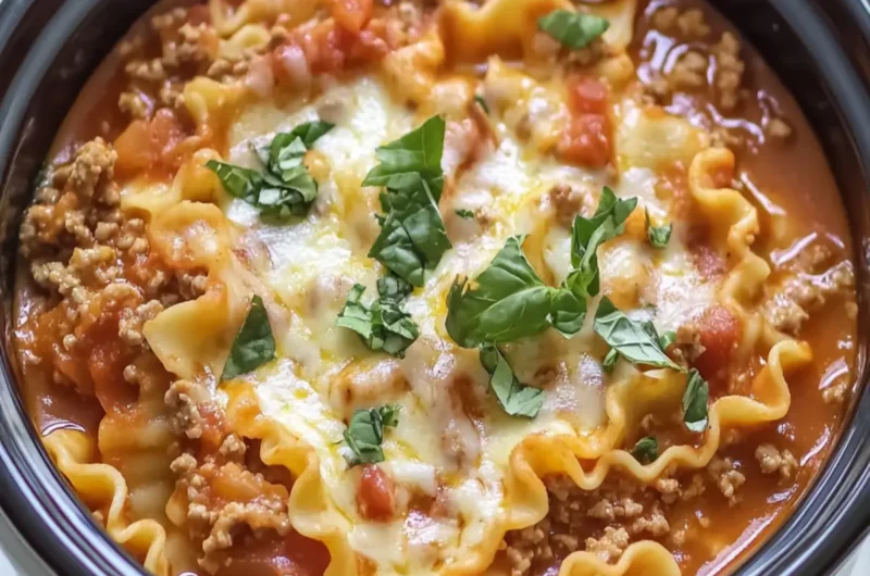 Crockpot Lasagna Soup