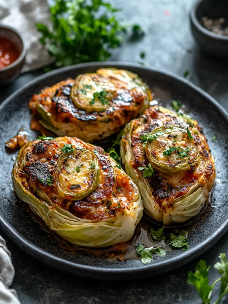 Irresistible Cheesy Stuffed Cabbage Steaks You’ll Love 2 Cheesy Stuffed Cabbage Steaks
