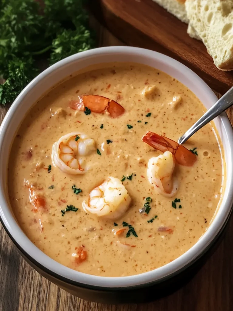 Creamy Shrimp and Crab Seafood Bisque