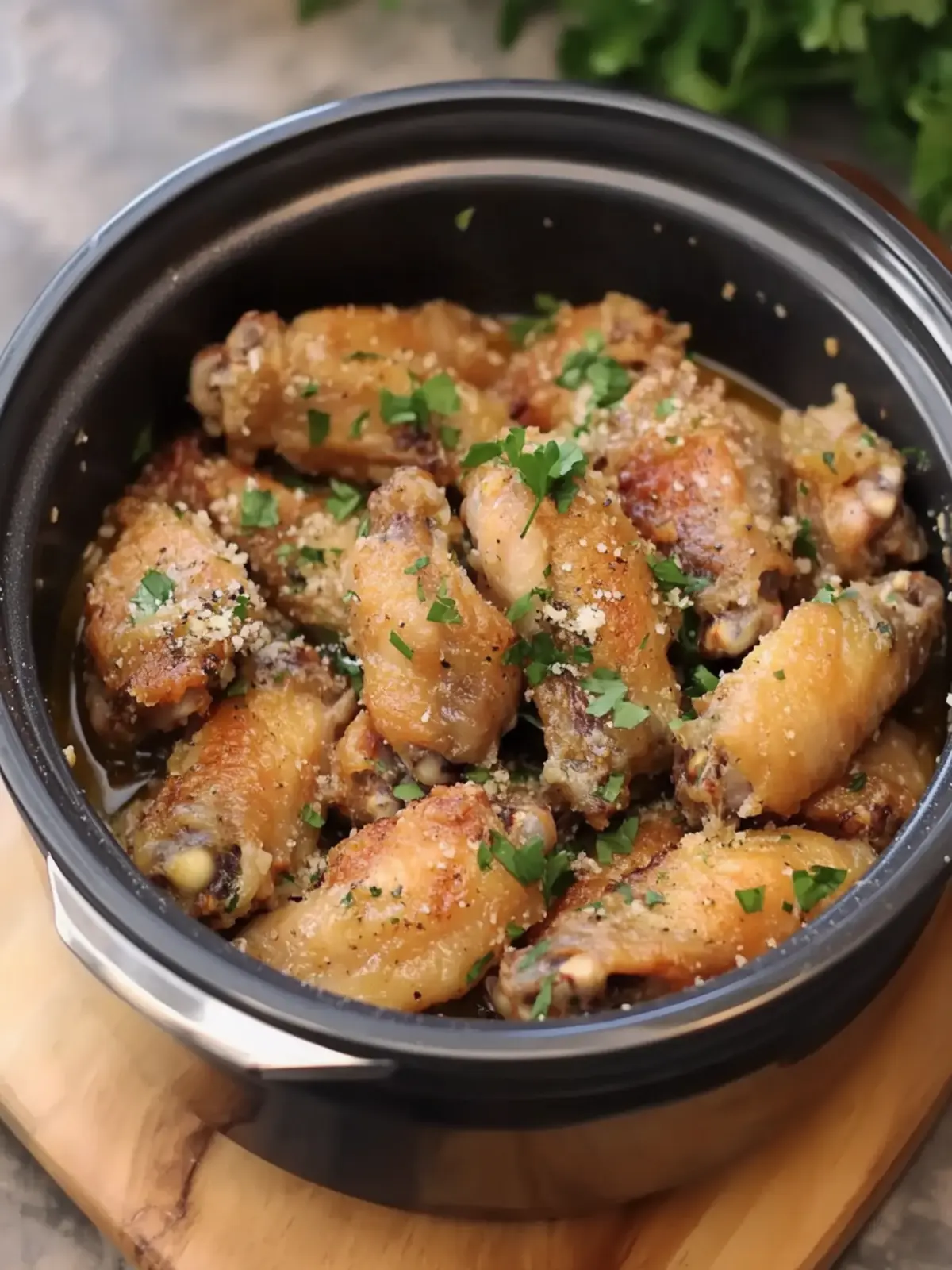 Savory Slow Cooker Garlic Parmesan Chicken Wings to Wow Everyone 5 Slow Cooker Garlic Parmesan Chicken Wings
