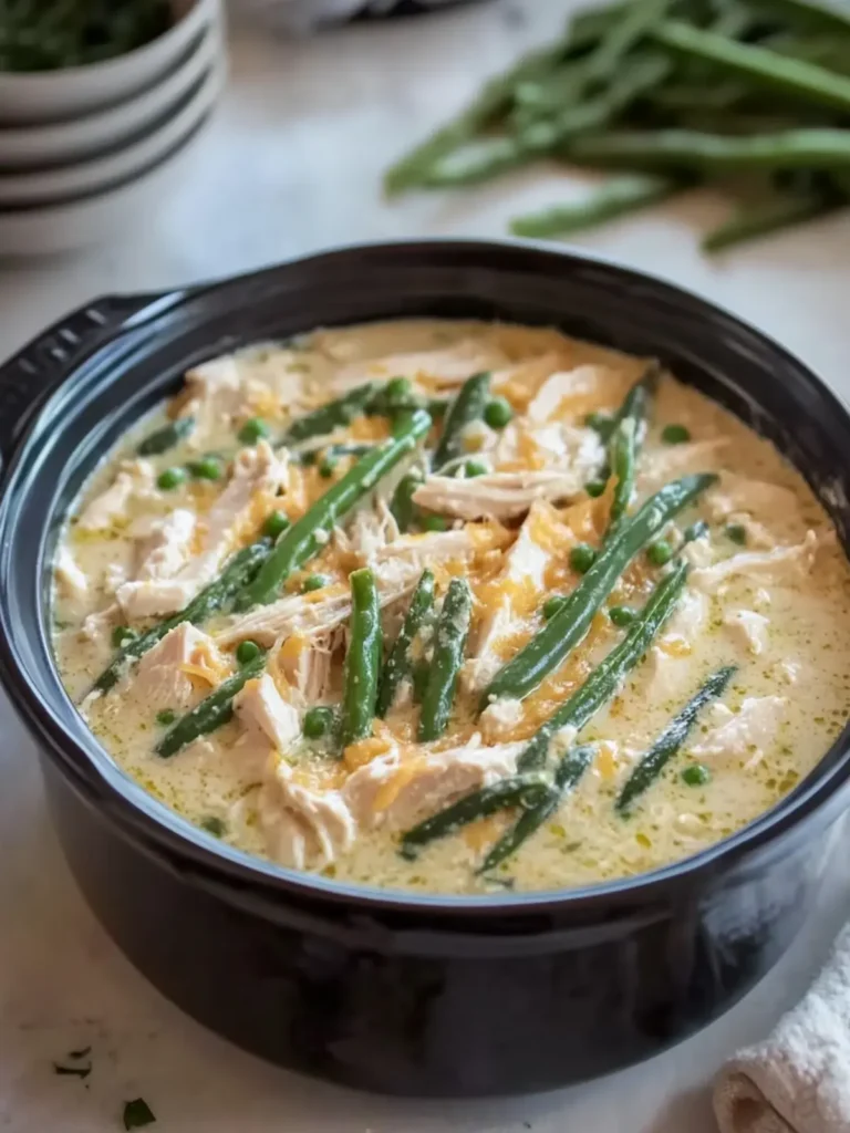 Slow Cooker Cream of Chicken and Green Beans Made Easy 2 Slow Cooker Cream of Chicken and Green Beans