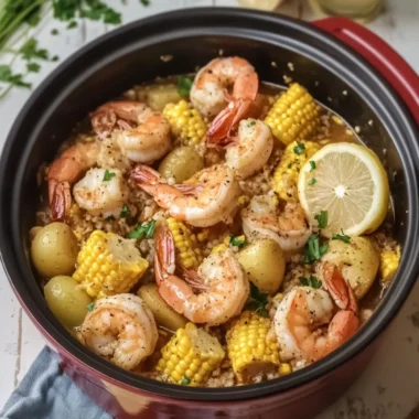 Savor This Slow Cooker Garlic Butter Shrimp Boil with Corn 15 Slow Cooker Garlic Butter Shrimp Boil with Corn and Potatoes