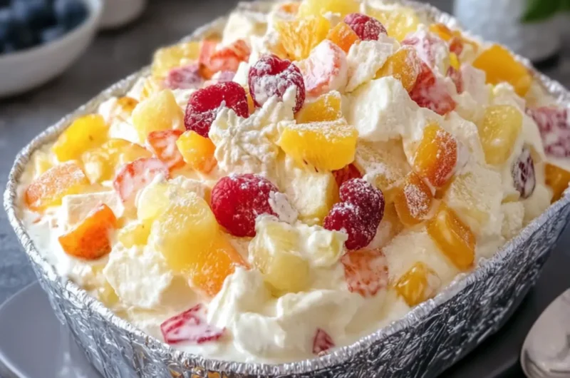Creamy Fruity No-Bake Dessert Salad