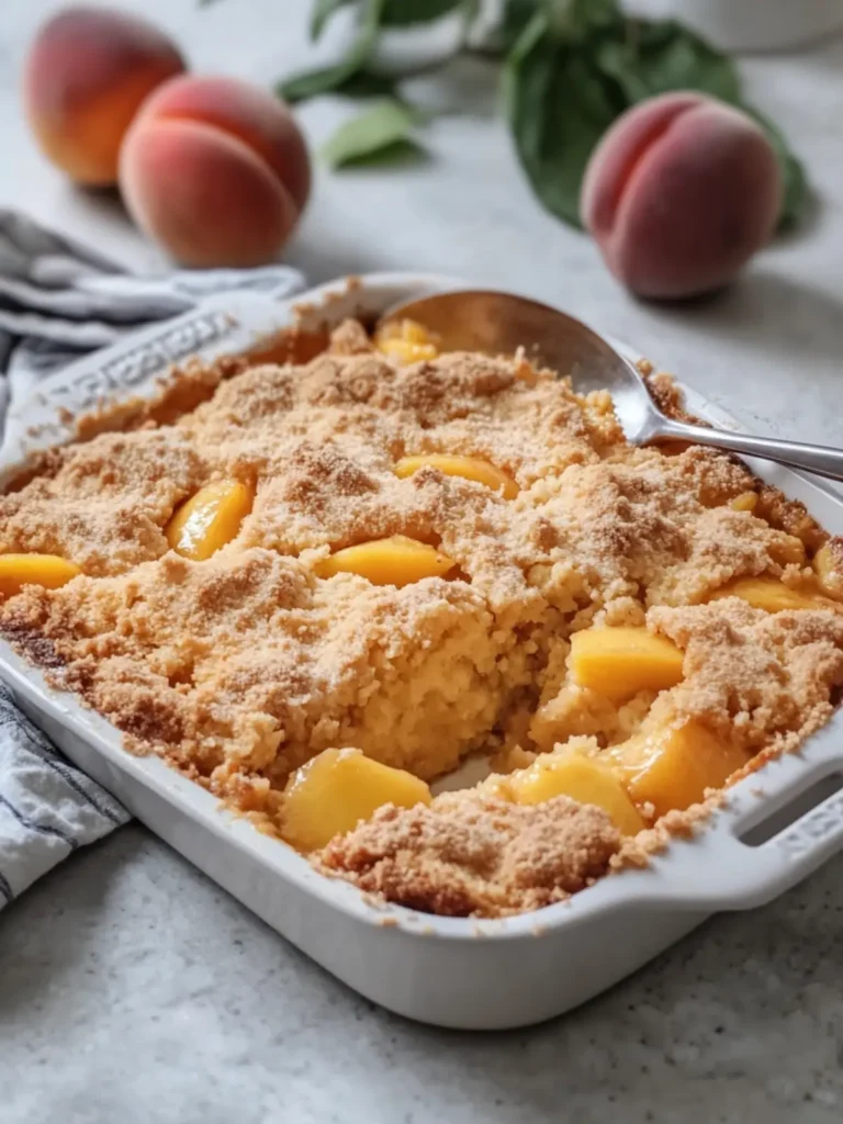Peach Cobbler Dump Cake: Easy Bliss in Every Bite 4 Peach Cobbler Dump Cake