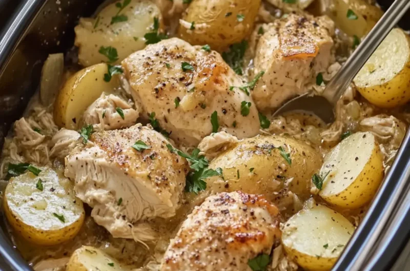 Crockpot Ranch Chicken and Potatoes