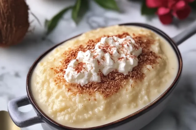 Coconut Milk Pudding Bake