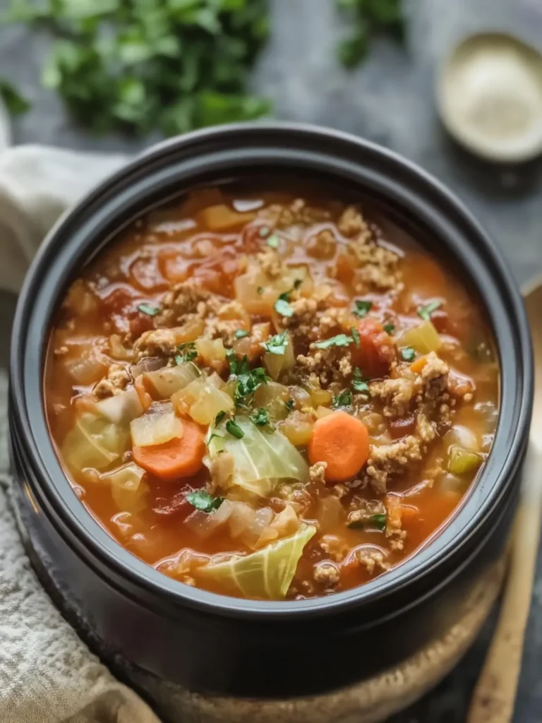 Slow Cooker Cabbage Roll Soup: Cozy Comfort in a Bowl 4 Slow Cooker Cabbage Roll Soup