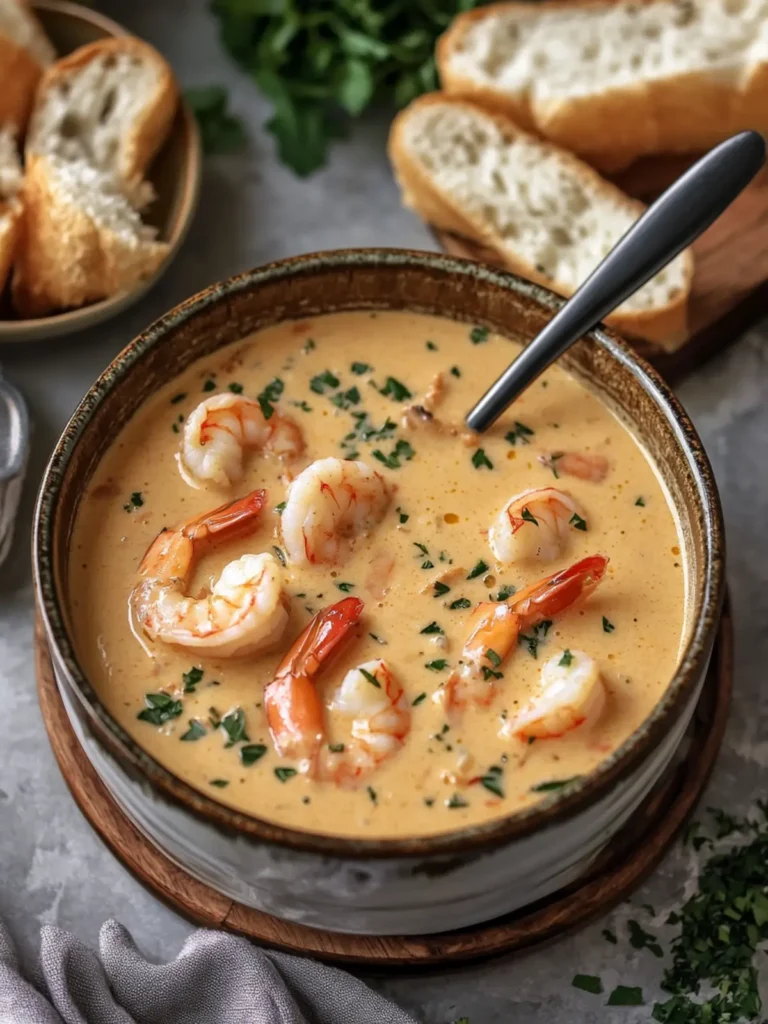 Indulge in Creamy Shrimp and Crab Seafood Bisque Delight 3 Creamy Shrimp and Crab Seafood Bisque