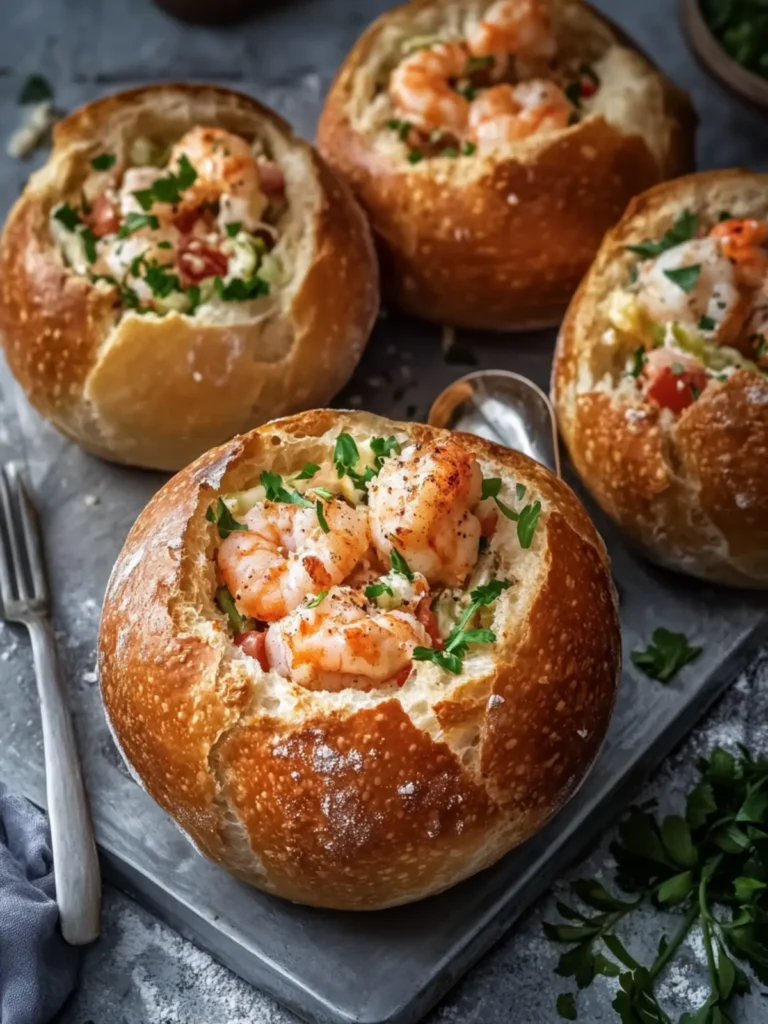 Irresistible Stuffed Seafood Bread Bowls for Cozy Nights 3 Stuffed Seafood Bread Bowls