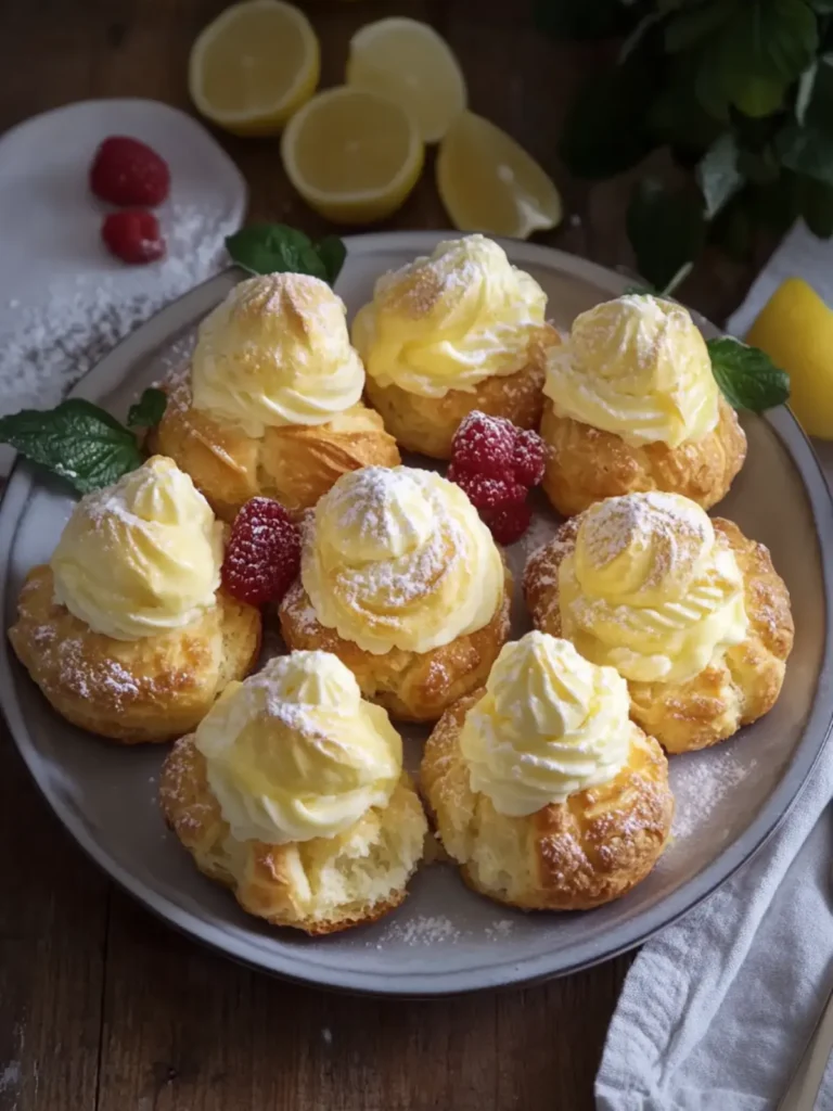 Delicious Cream Puffs with Lemon Pastry Cream to Impress Everyone 3 Cream Puffs with Lemon Pastry Cream