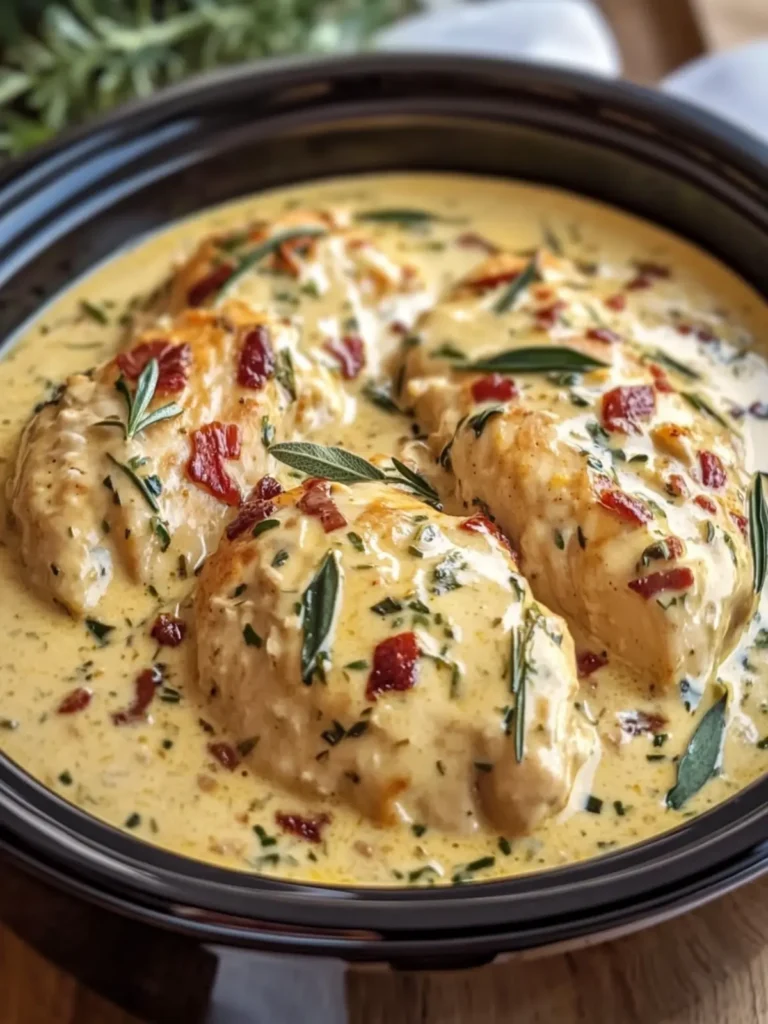 Creamy Crockpot Tuscan Chicken That'll Wow Your Taste Buds 4 Creamy Crockpot Tuscan Chicken