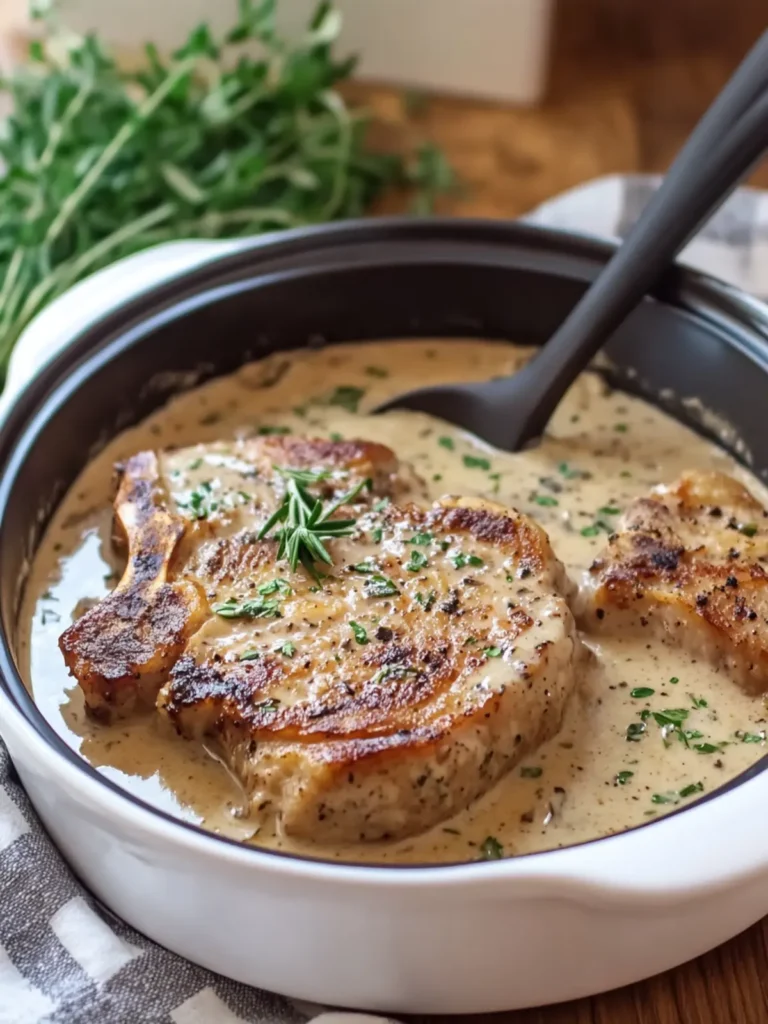Slow Cooker Creamy Ranch Pork Chops