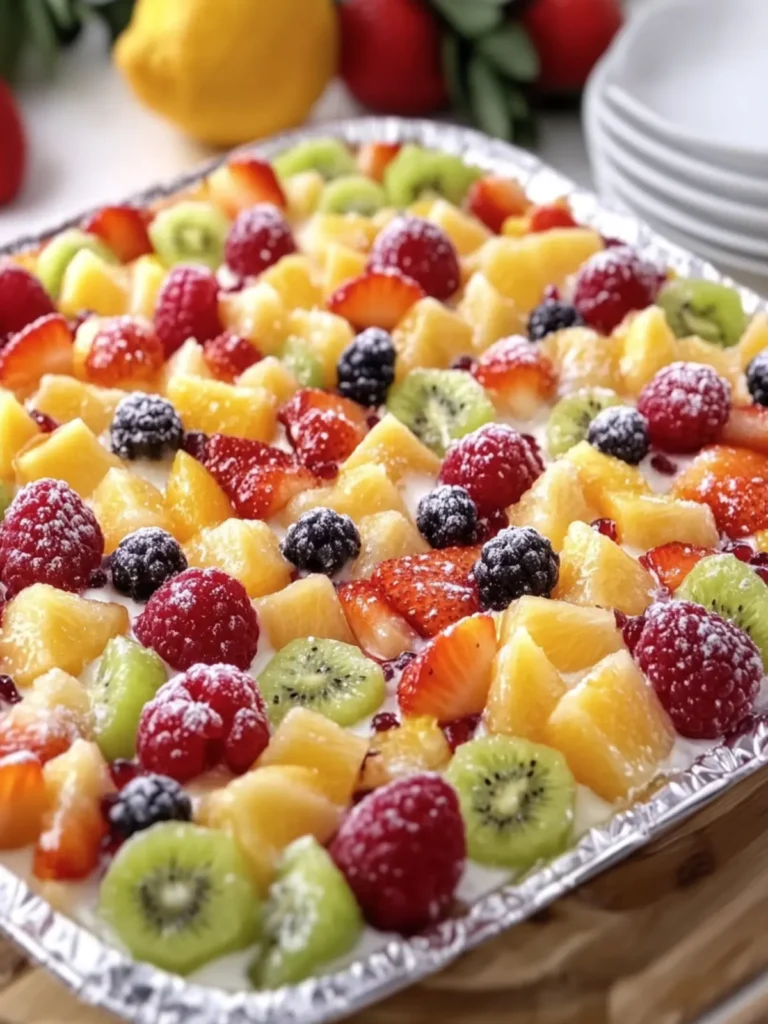 Cheesecake Fruit Salad in Tin Foil Tray: A Sweet Delight 3 Cheesecake Fruit Salad in Tin Foil Tray