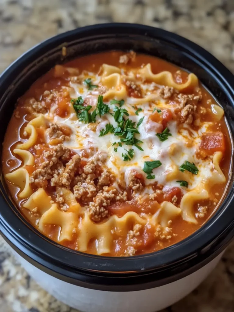 Crockpot Lasagna Soup: Comfort Food Made Easy and Delicious 3 Crockpot Lasagna Soup
