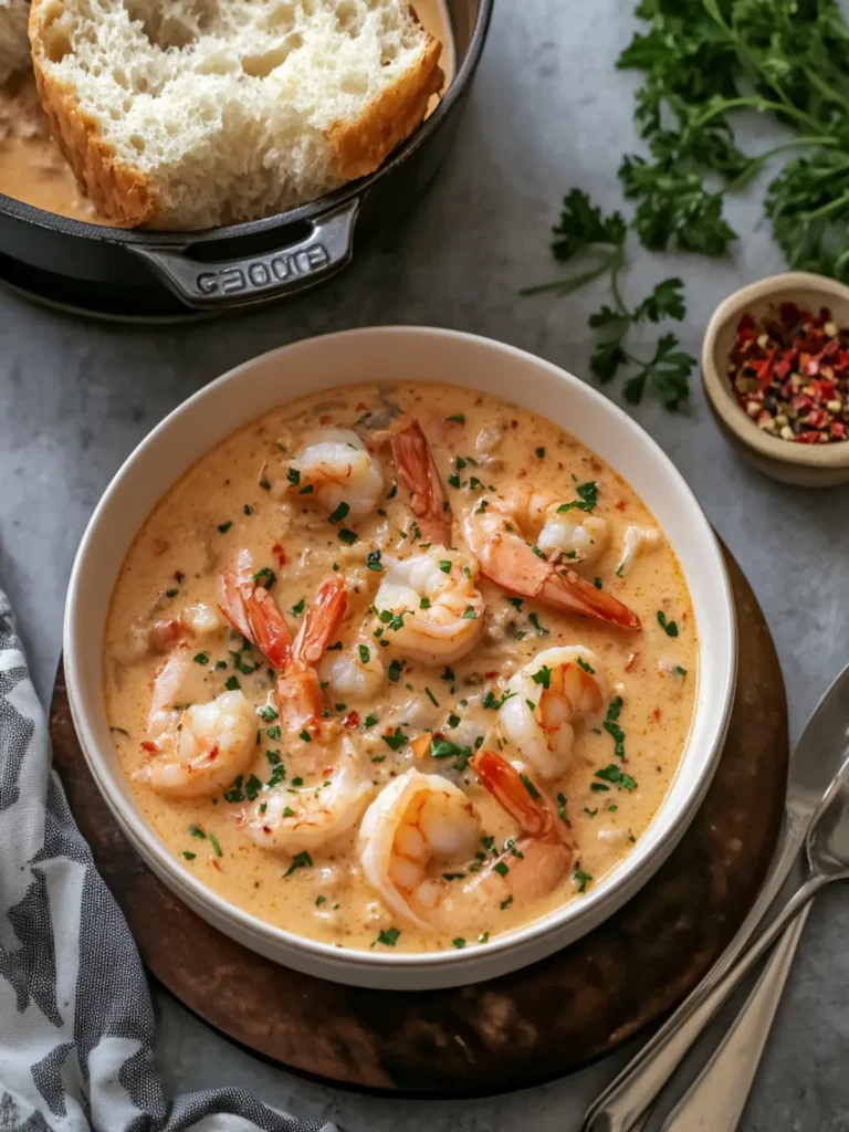 Deliciously Creamy Shrimp and Crab Seafood Bisque Recipe 4 Creamy Shrimp and Crab Seafood Bisque