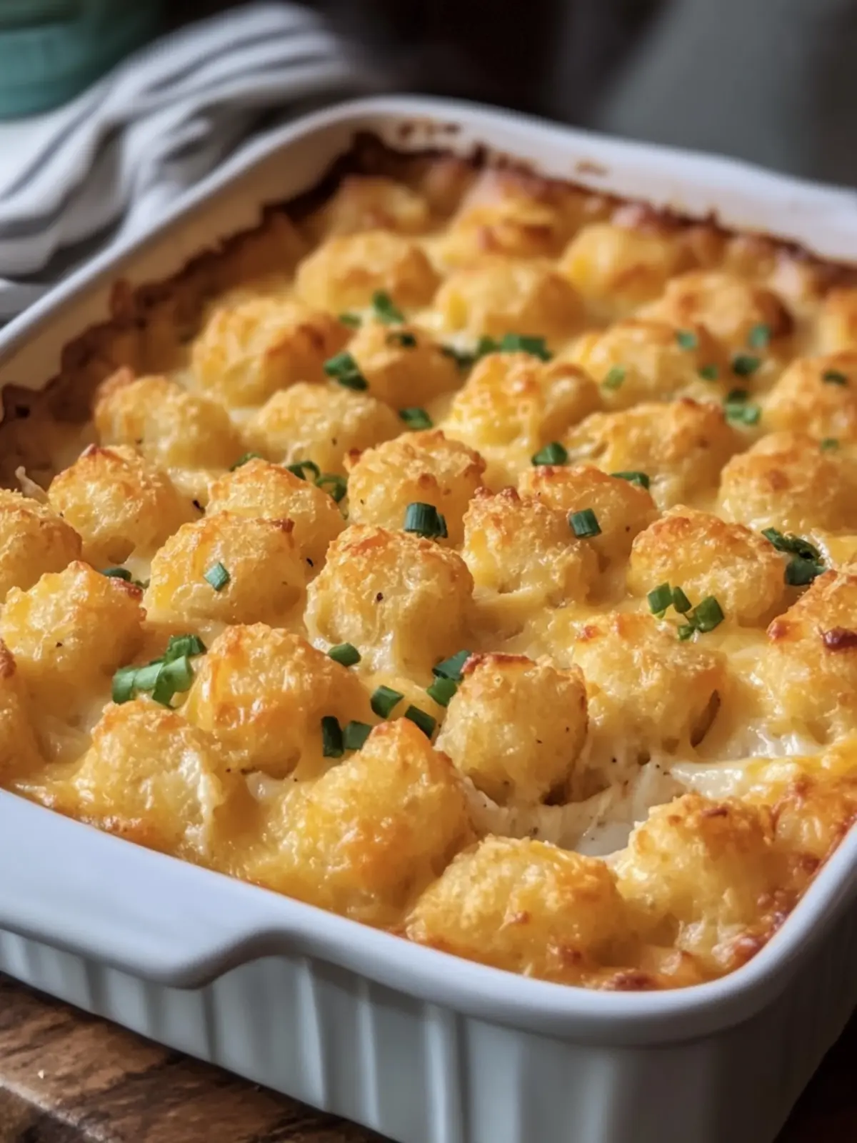 Cheesy Chicken Tot Pie: The Ultimate Comfort Food Casserole 5 Chicken Tot Pie (Cheesy Chicken Tater Tot Casserole)