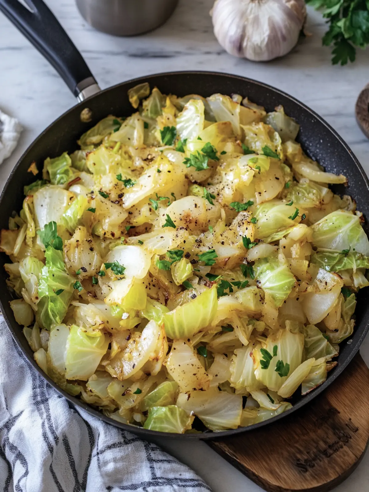 Savory Skillet Cabbage with Onions for Flavor-Packed Comfort 5 Skillet Cabbage with Onions