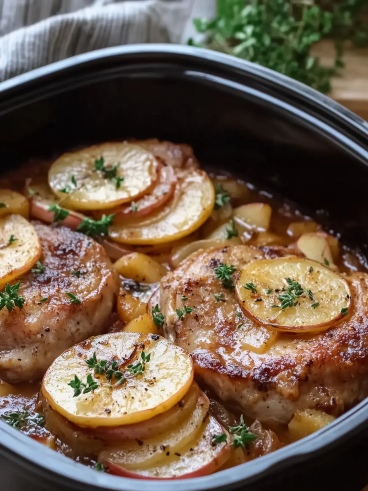 Slow Cooker Apple Onion Pork Chops That Steal the Show 5 Slow Cooker Apple Onion Pork Chops