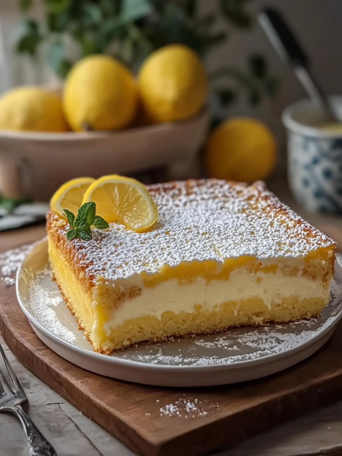 Delicious Lemon Custard Cake That Will Brighten Your Day 5 Lemon Custard Cake