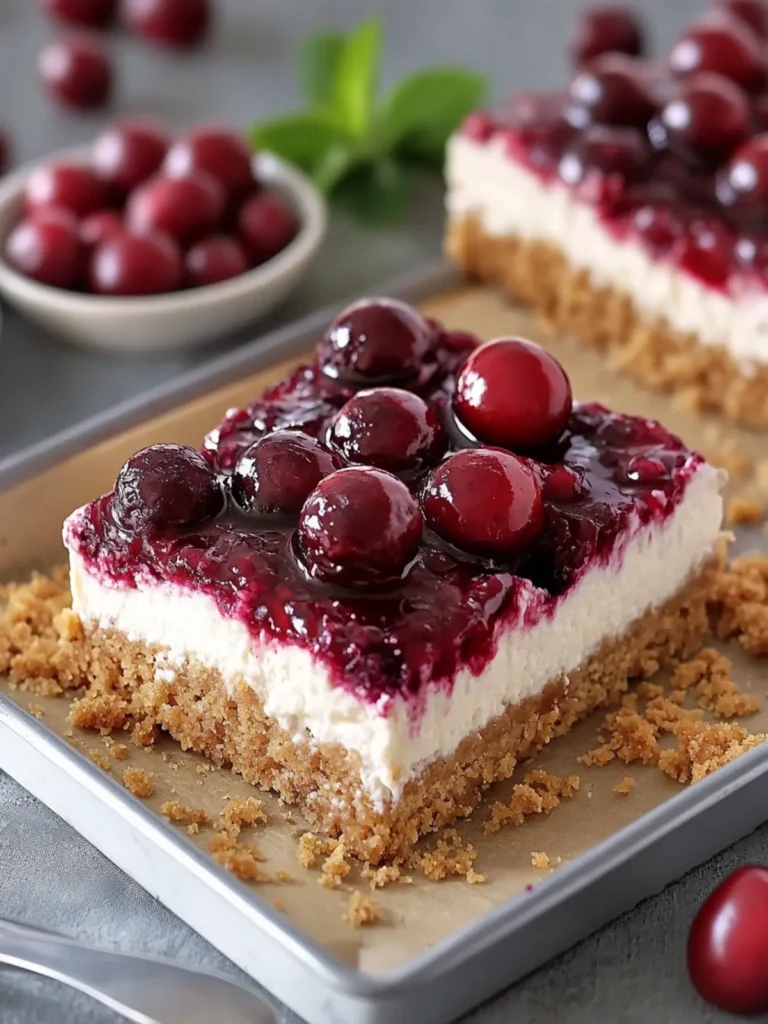 No-Bake Upside-Down Cherry Cheesecake Bars You’ll Love 3 No-Bake Upside-Down Cherry Cheesecake Bars