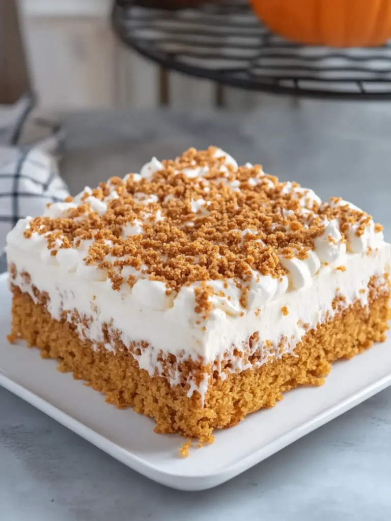 Pumpkin Spice Poke Cake
