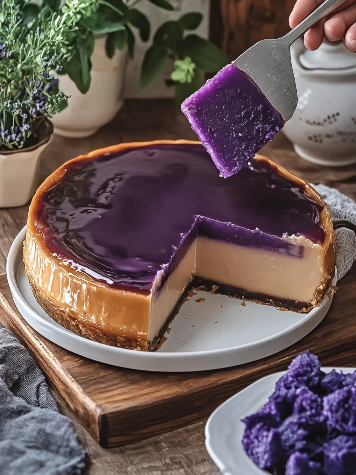 Delightful Ube Biko Flan: A Sweet Twist on Tradition 5 Ube Biko Flan