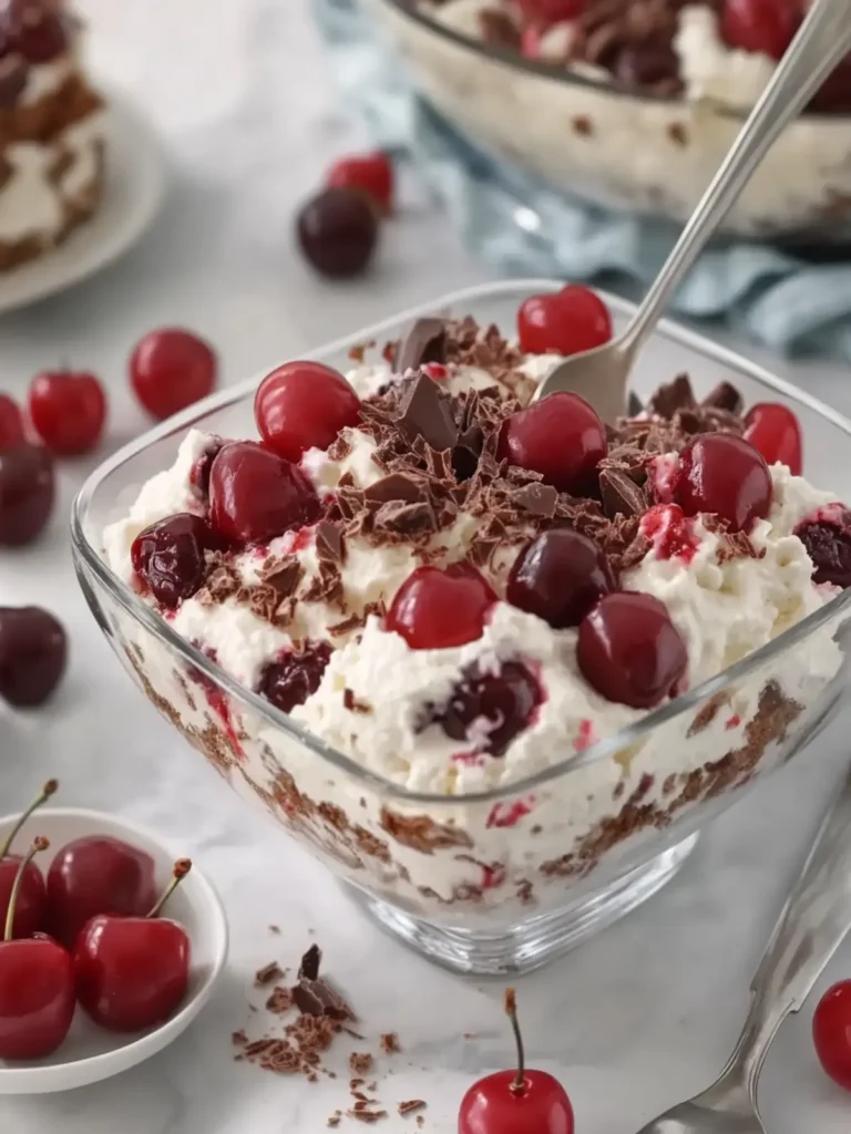 Decadent Chocolate Cherry Cheesecake Fluff You’ll Adore 2 Chocolate Cherry Cheesecake Fluff