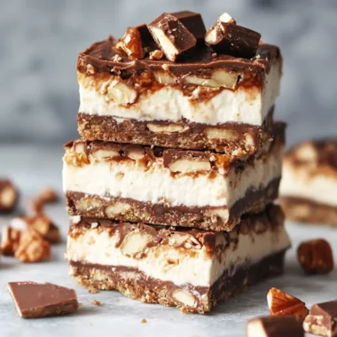 Decadent No-Bake Snickers Cheesecake Bars to Indulge In 8 Decadent No-Bake Snickers Cheesecake Bars to Indulge In