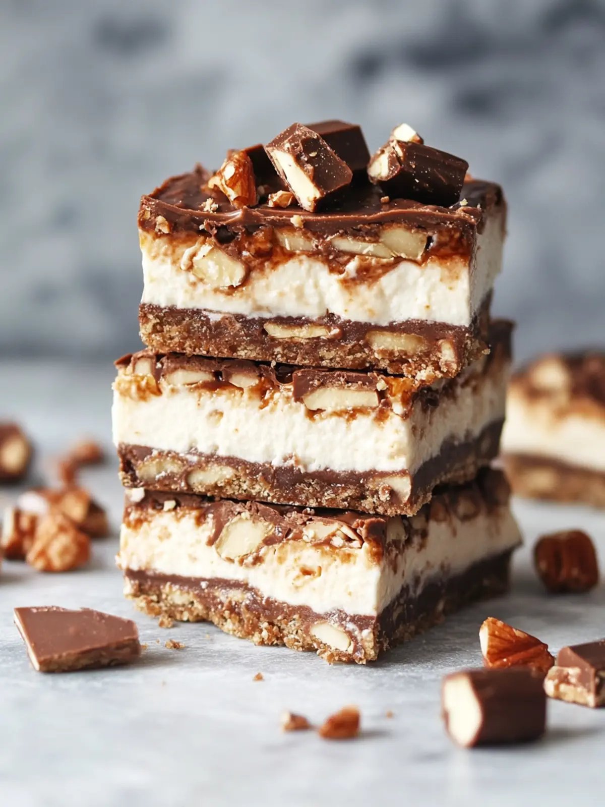 Decadent No-Bake Snickers Cheesecake Bars to Indulge In 5 No-Bake Snickers Cheesecake Bars