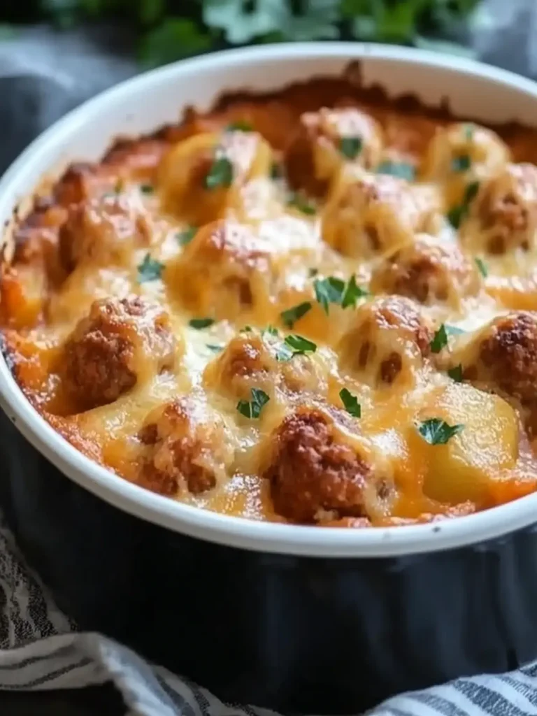 Slow Cooker Cheesy Meatball Potato Bake for Cozy Nights 4 Slow Cooker Cheesy Meatball Potato Bake