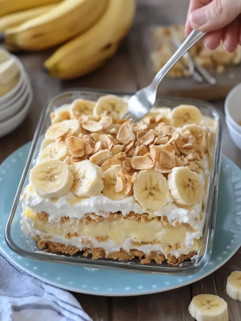 Decadent No-Bake Banana Pudding Dessert Lasagna to Wow! 4 No-Bake Banana Pudding Dessert Lasagna