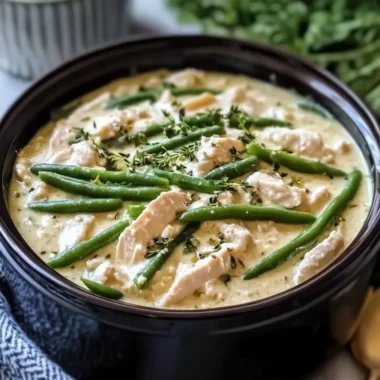 Slow Cooker Cream of Chicken and Green Beans Made Easy