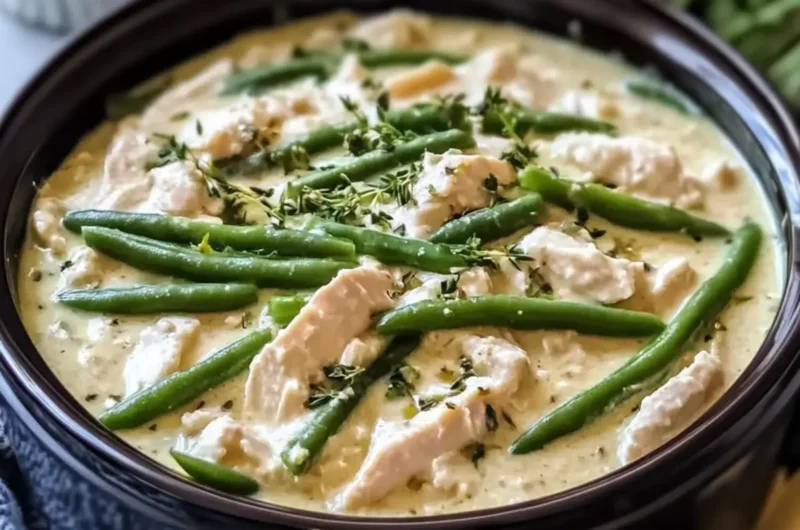 Slow Cooker Cream of Chicken and Green Beans