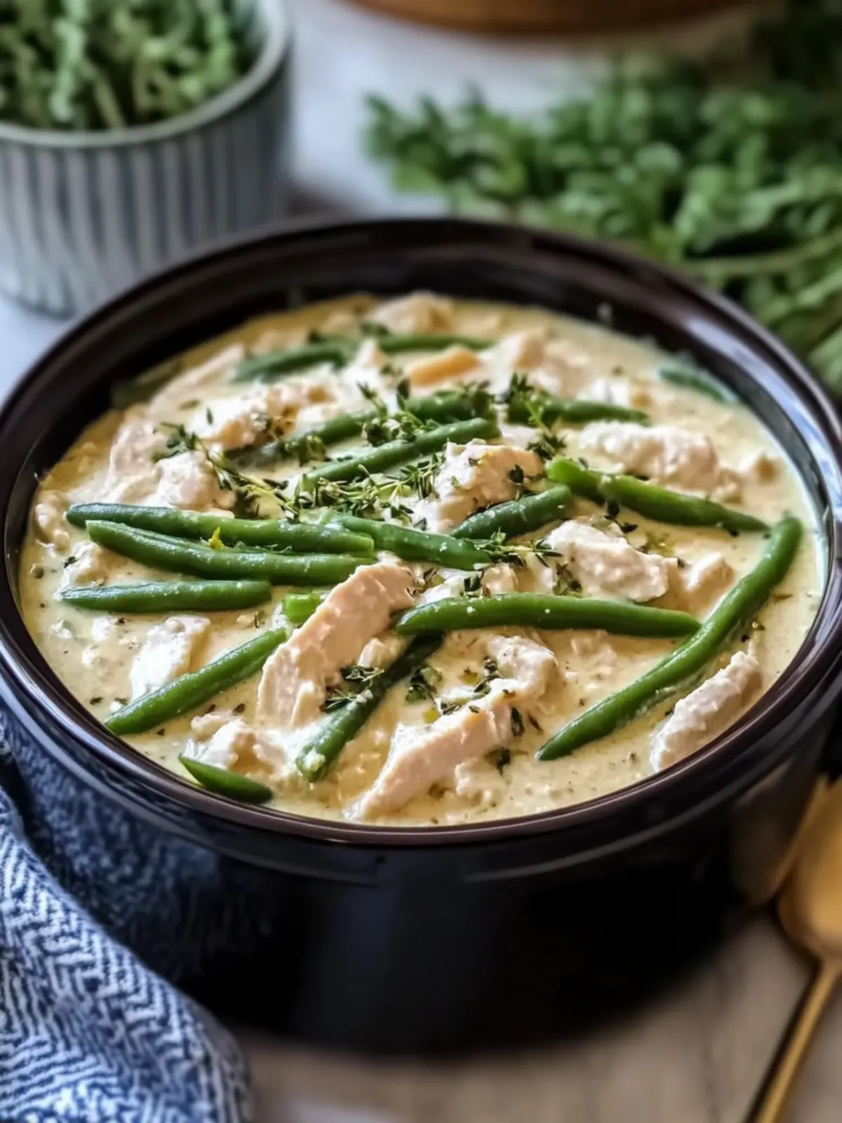 Slow Cooker Cream of Chicken and Green Beans Made Easy 5 Slow Cooker Cream of Chicken and Green Beans